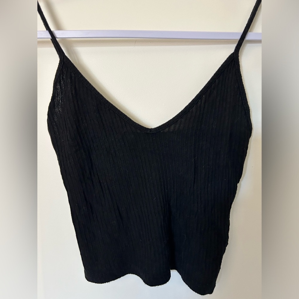 Brandy Melville Black Ribbed Women's Top - Picture 4 of 6